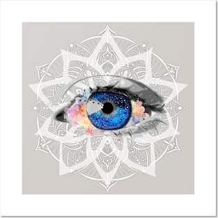 Healing Eye Mandala Design Posters and Art